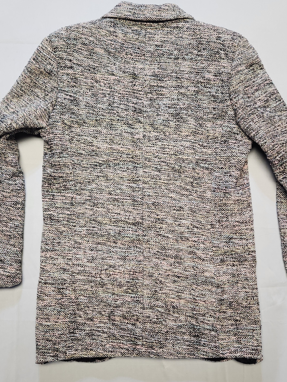 Vintage Earl Rutenberg Small MultiColor Handwoven Tweed Silk Blazer USA Heather - Picture 7 of 12